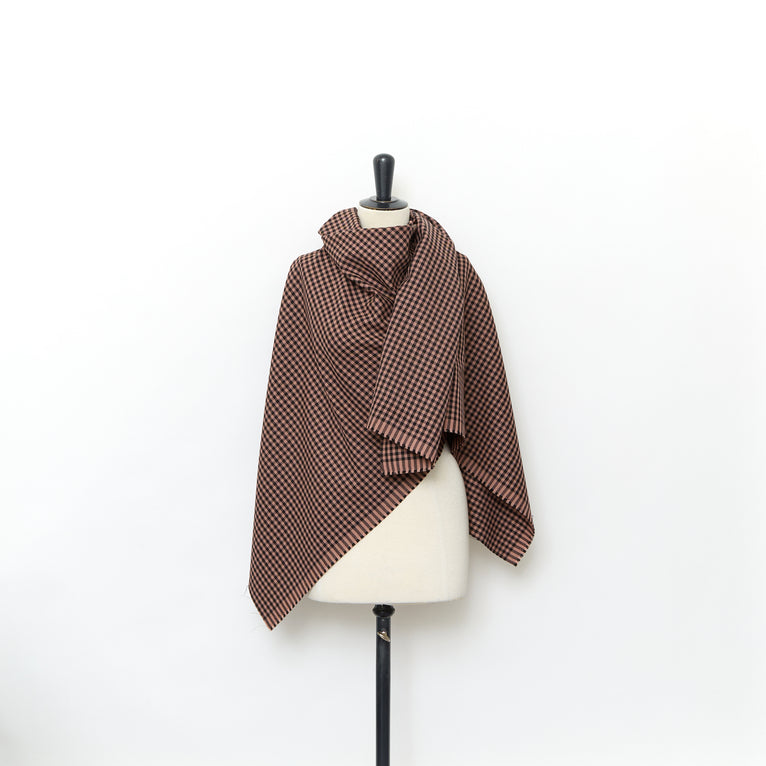T25M12176 | Houndstooth Wool Drap - view 2