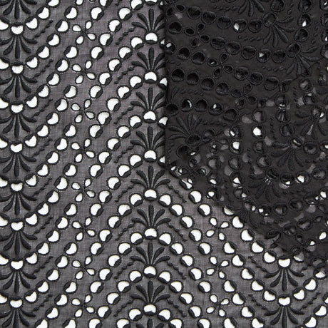 T25M12189 | Broderie Anglaise Vagues