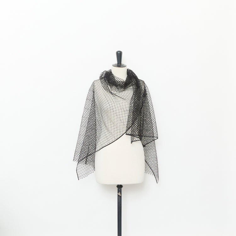 T25M12191 | Silk &amp; Cotton Wide Fishnet - view 2