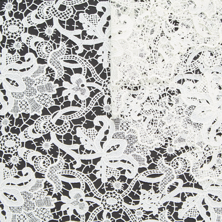 T25M12193 | Guipure Florale en Coton - vue 1