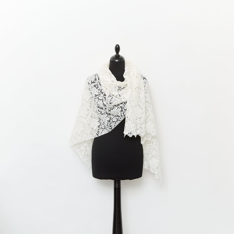 T25M12193 | Guipure Florale en Coton