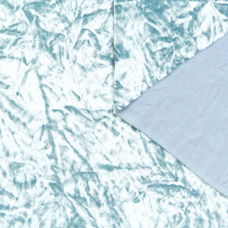  Velours Froissé en Viscose et Soie