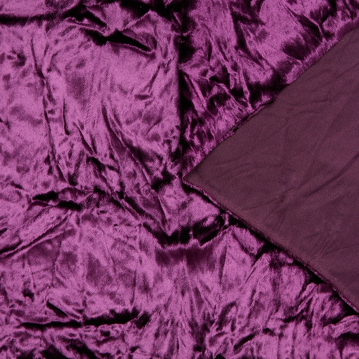 T25M12203 | Velours Froissé en Viscose et Soie