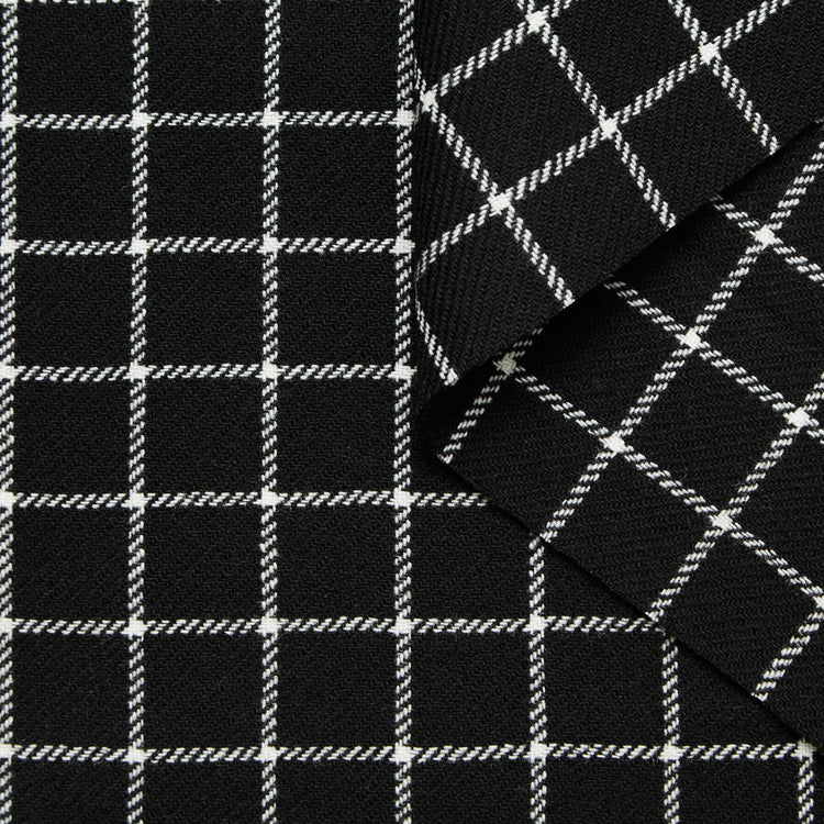 T25M12237 | Coating Séparable à Carreaux en Laine  - vue 1