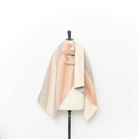  Wool & Silk Cady with Herringbone Print