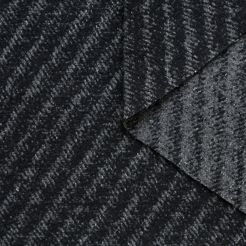 T25M12420 | Bouclé Bicolor Virgin Wool & Cashmere Natté