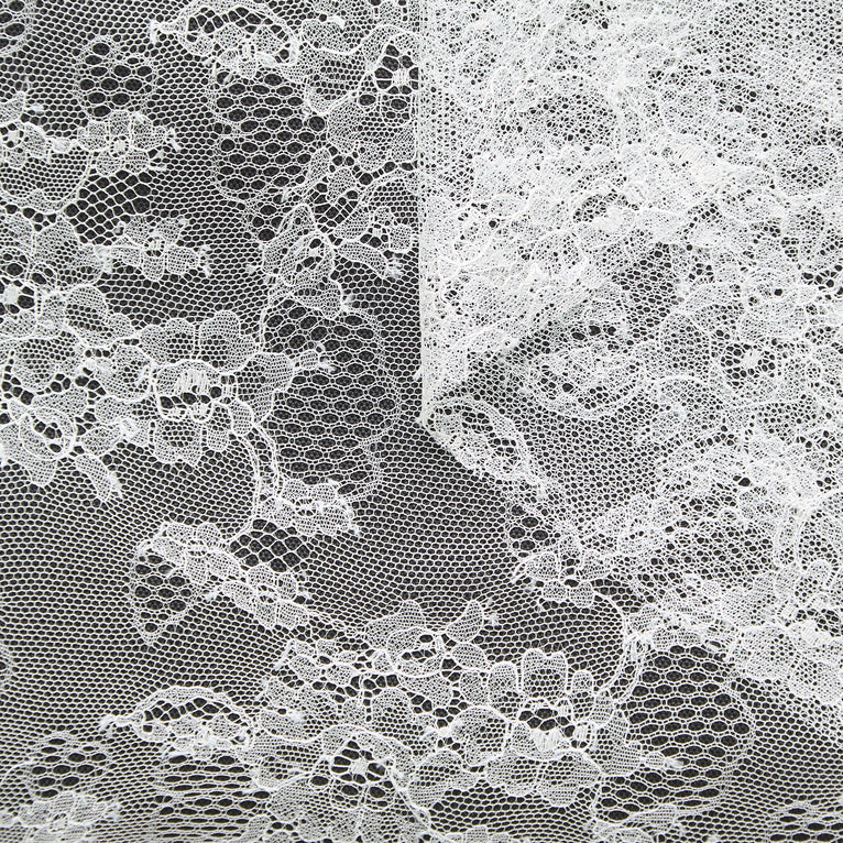 T25M12446 | Dentelle Florale en Soie - vue 1