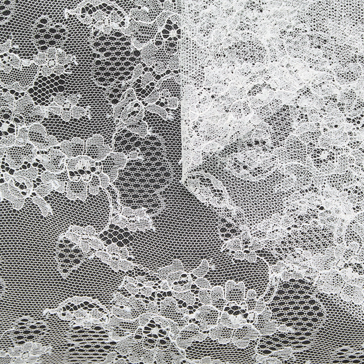 T25M12446 | Dentelle Florale en Soie - vue 1