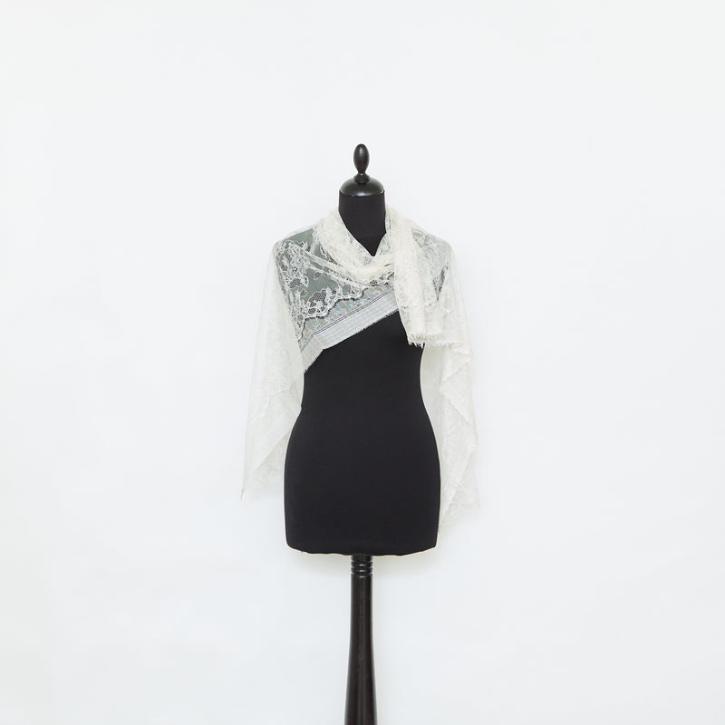 T25M12446 | Dentelle Florale en Soie