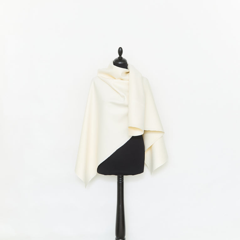 T25M12448 | Drap Double Face en Laine Vierge et Cachemire - vue 2