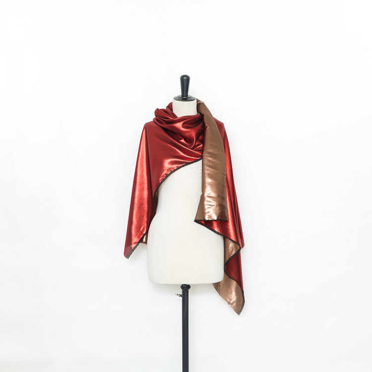 T25M12457 | Crêpe de Soie Lurex Brillant - vue 2