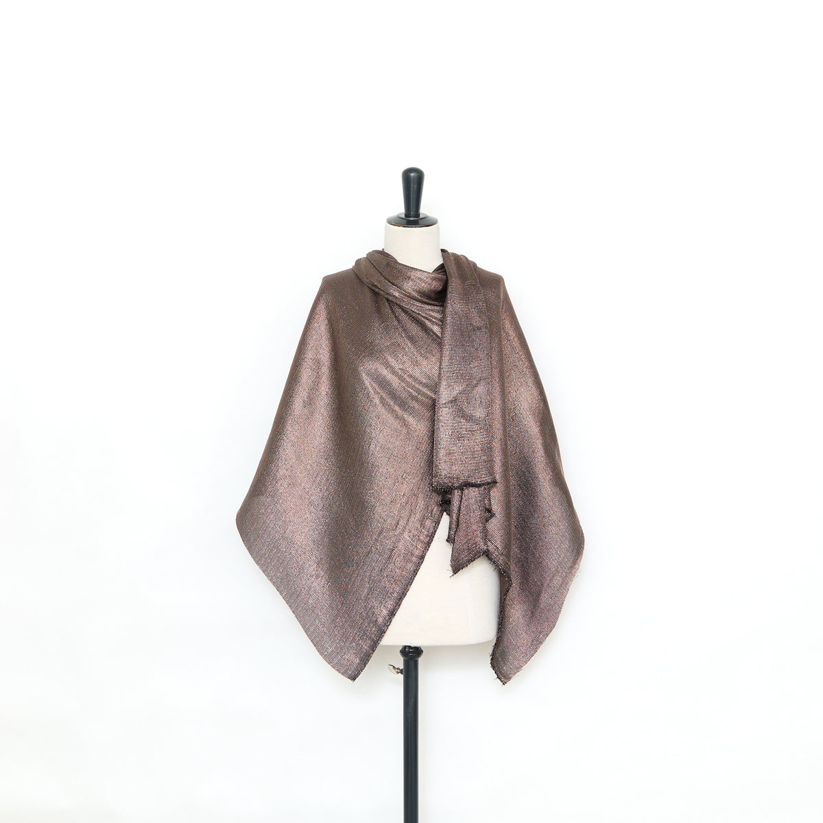 T25M12480 | Natté Léger Lamé en Soie