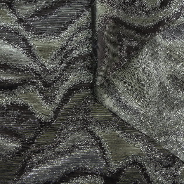 T25M12482 | Moiré Lurex Jacquard
