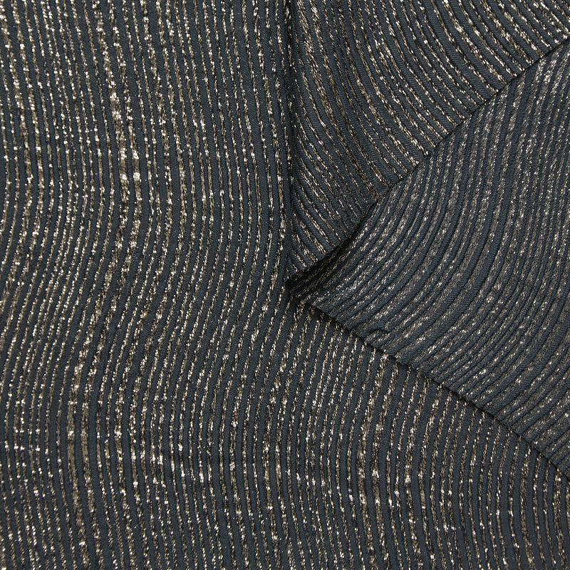 T25M12505 | Jacquard Seersucker Lurex à Ondulations