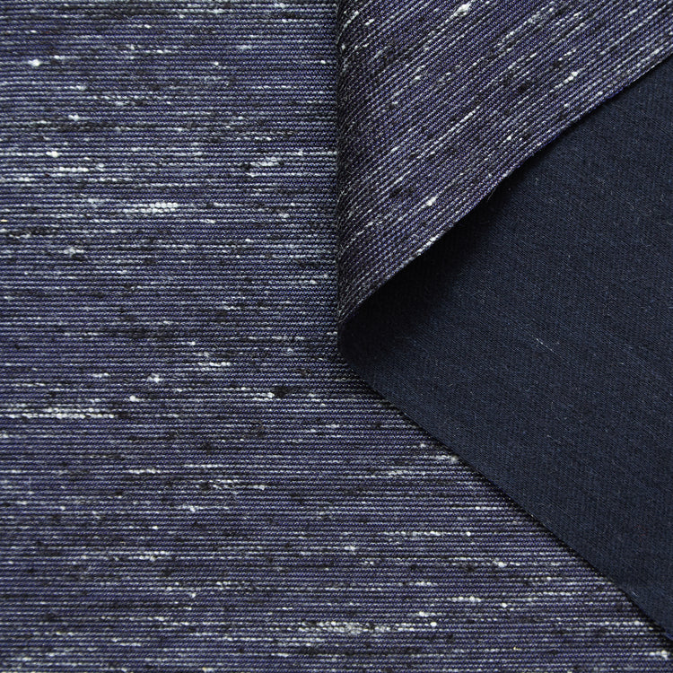 T25M12518 | Silk &amp; Cotton Tweed with Denim Effect - view 1