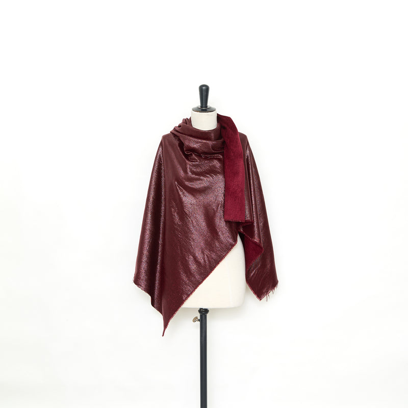 T25M12520 | Twill Lamé Liquide avec Fil Chenille