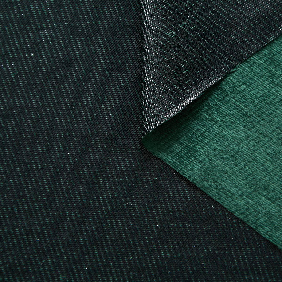 T25M12520 | Twill Lamé Liquide avec Fil Chenille