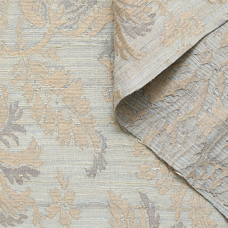 T25M12521 | Jacquard Floral en Soie et Lin - vue 1