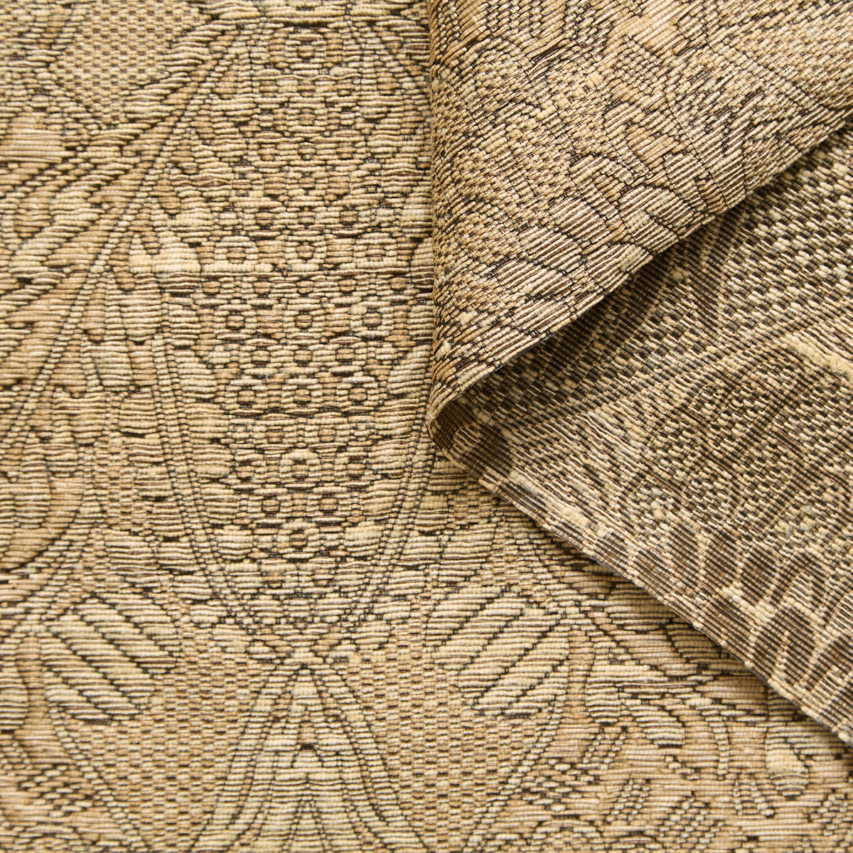 T25M12522 | Jacquard de Soie Effet Raphia