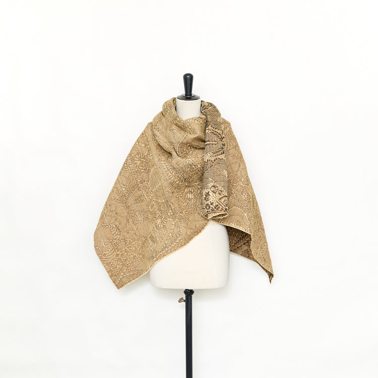 T25M12522 | Silk Jacquard with Raphia Effect - view 2