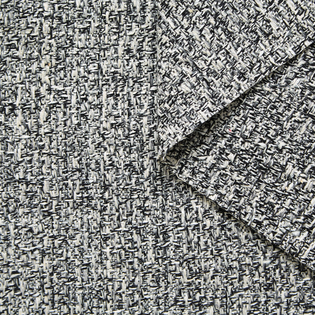 T25M12544 | Tweed Bicolore en Laine et Soie