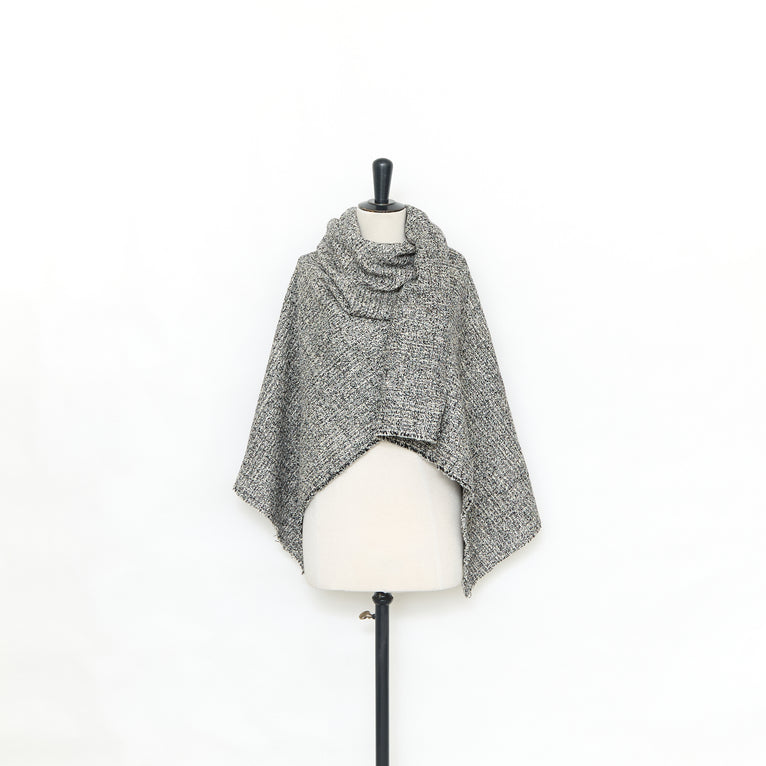 T25M12544 | Tweed Bicolore en Laine et Soie - vue 2