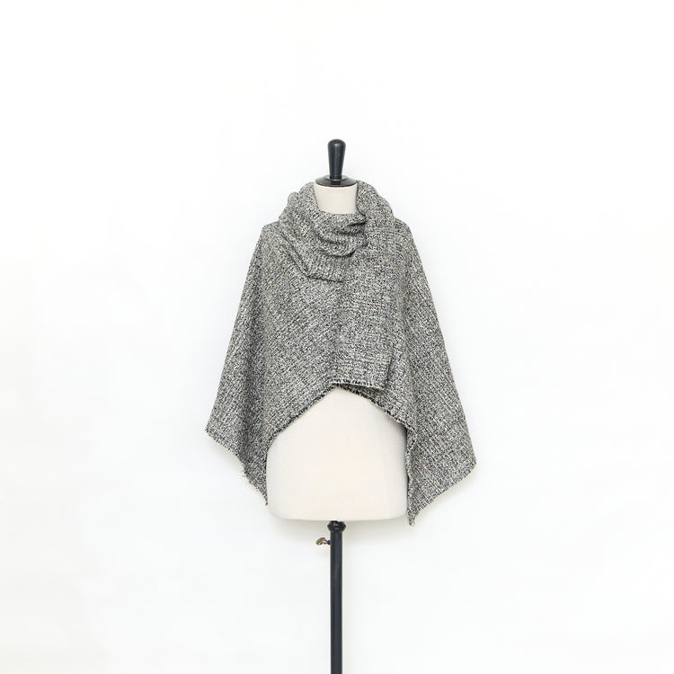T25M12544 | Tweed Bicolore en Laine et Soie - vue 2
