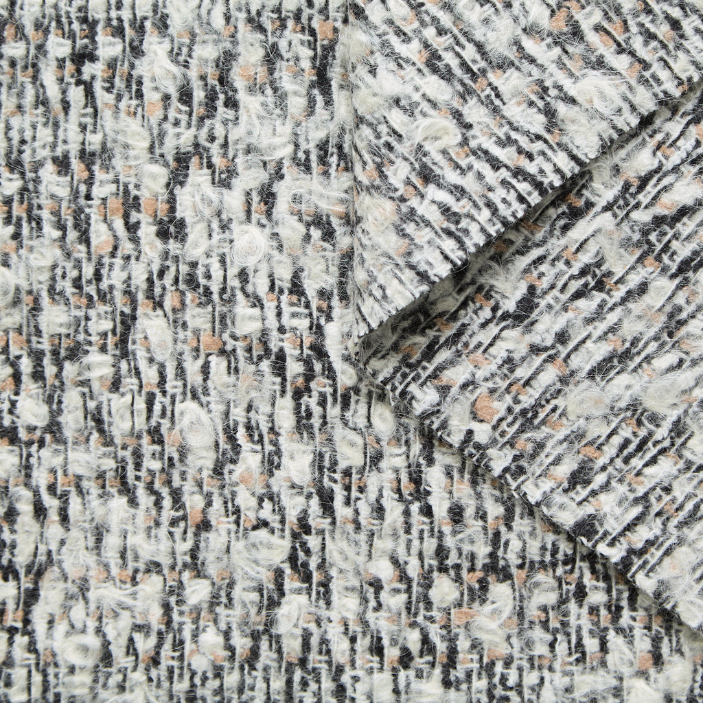 T25M12557 | Light Bouclé Virgin Wool & Mohair Tweed