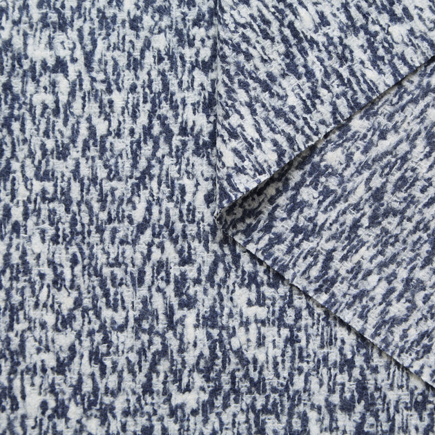 T25M12559 | Tweed Léger Double Face Effet Marbré