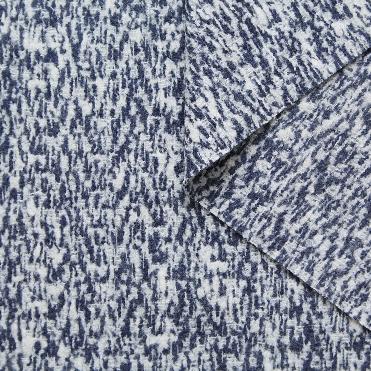T25M12559 | Tweed Léger Double Face Effet Marbré
