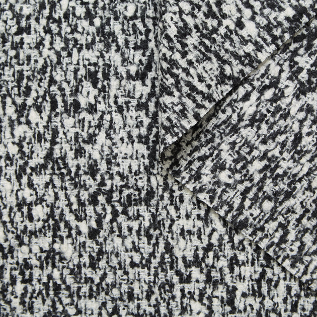 T25M12559 | Tweed Léger Double Face Effet Marbré
