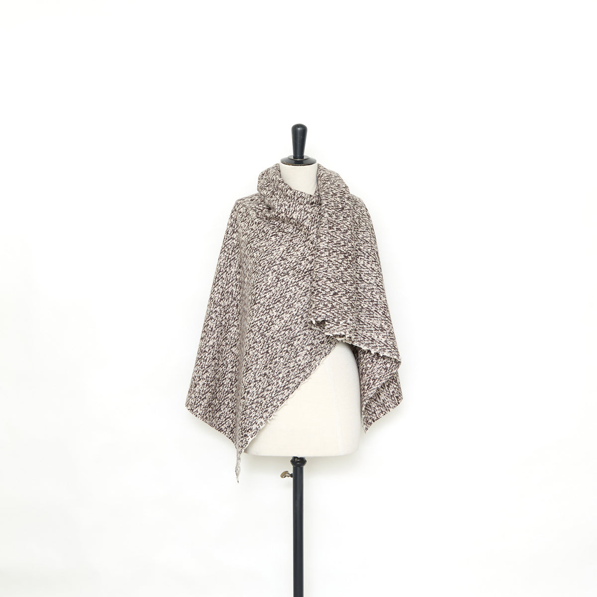 T25M12559 | Tweed Léger Double Face Effet Marbré