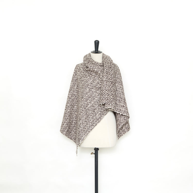 T25M12559 | Tweed Léger Double Face Effet Marbré - vue 2