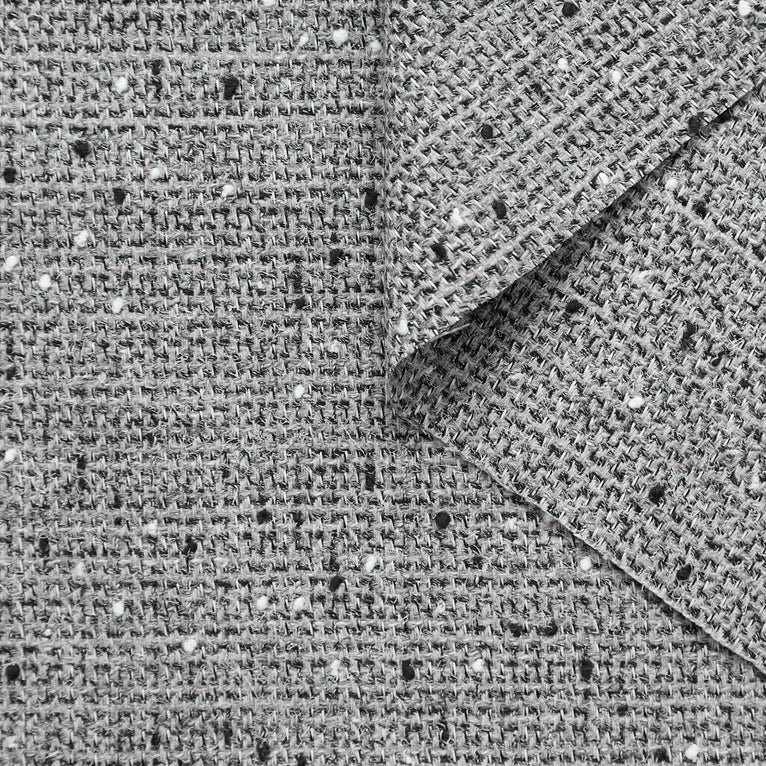 T25M12585 | Bouclé Tweed with Knotted Yarn Effect - view 1