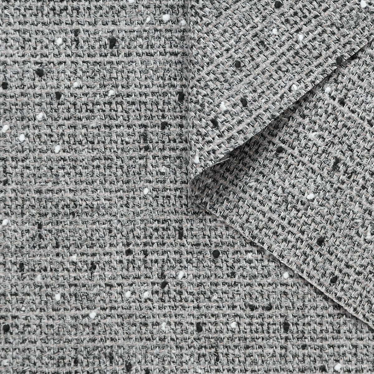T25M12585 | Tweed Bouclé Effet Fil Noué