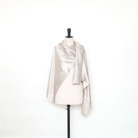  Jacquard de Soie à Écailles Lamées