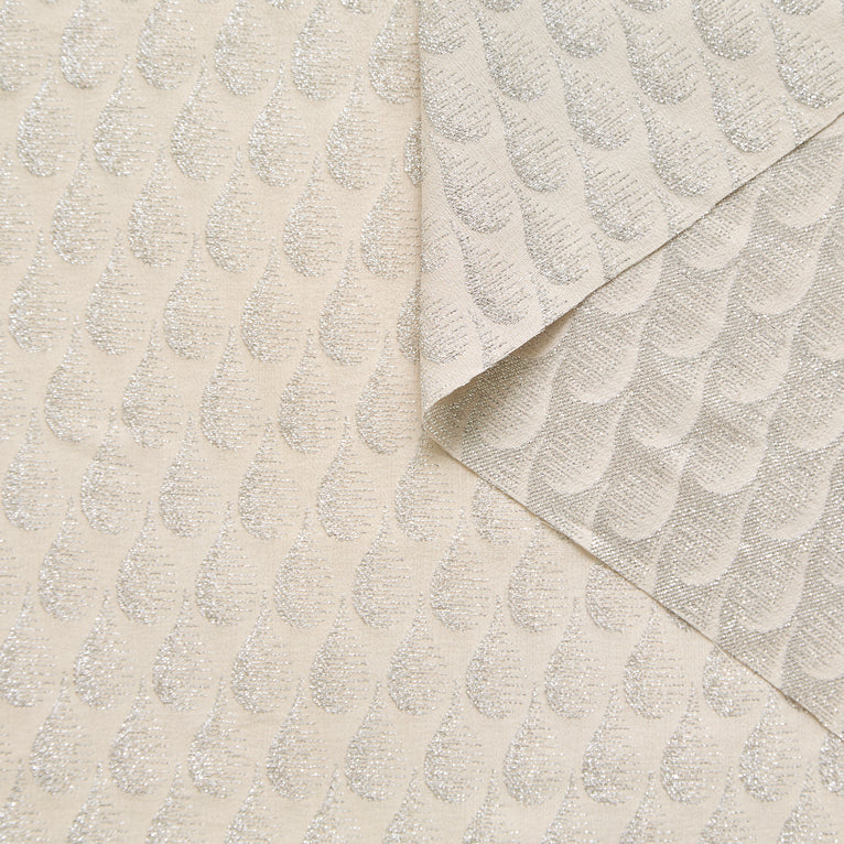 T25M12609 | Jacquard de Soie Lamé Goutte  - vue 1
