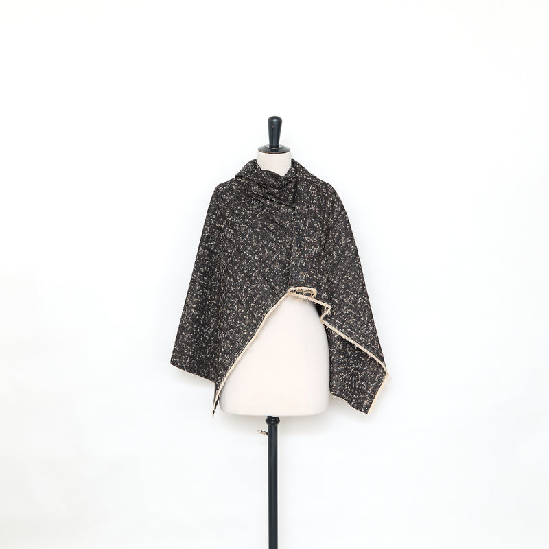 T25M12613 | Ottoman Flammé en Coton et Soie