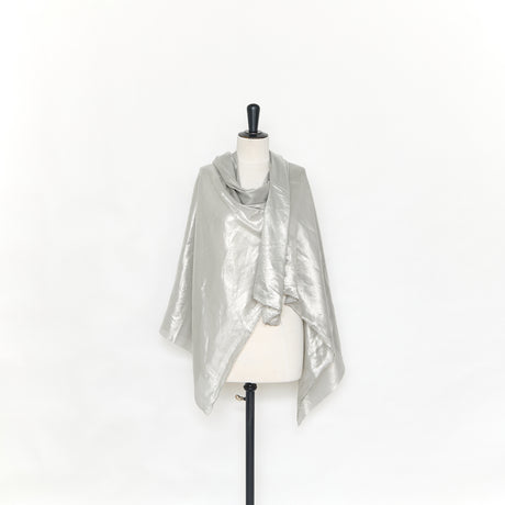  Voile de Soie Lamé Transparent
