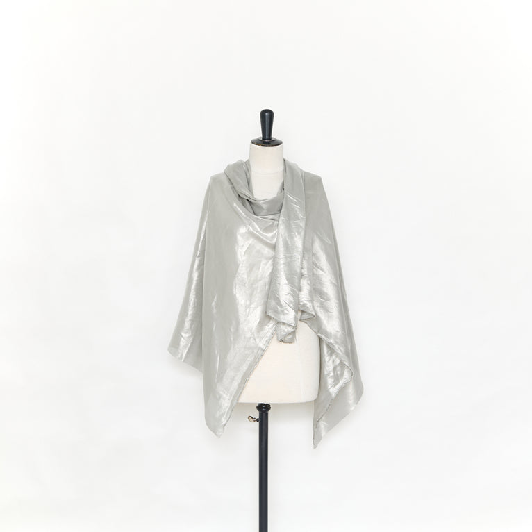 T25M12625 | Voile de Soie Lamé Transparent - vue 2