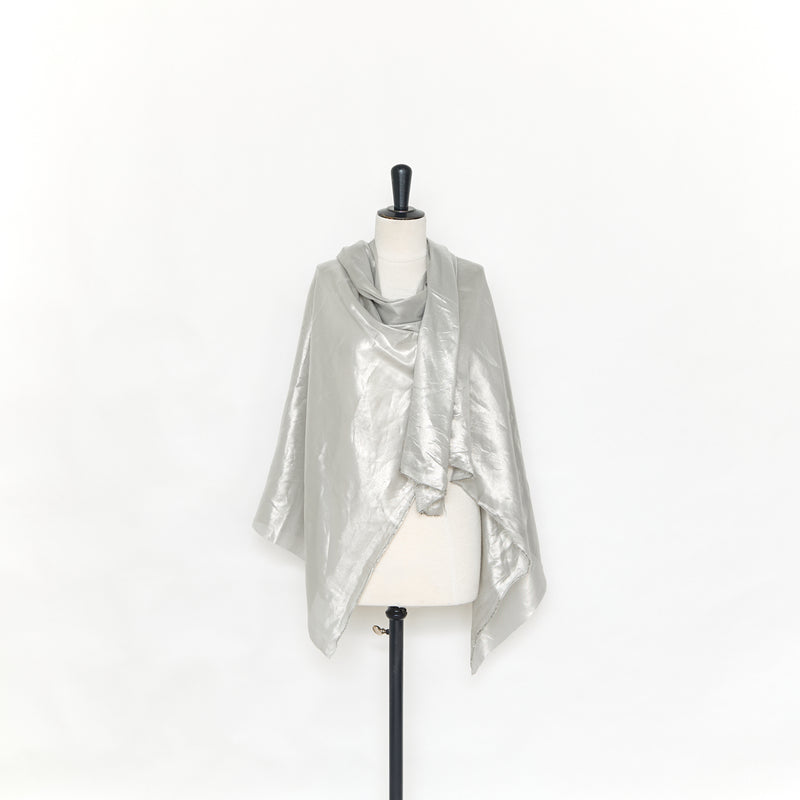 T25M12625 | Voile de Soie Lamé Transparent