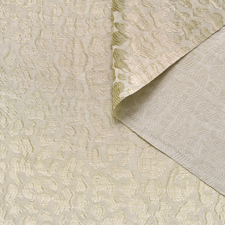 T25M12626 | Jacquard Léopard Lamé en Soie et Viscose