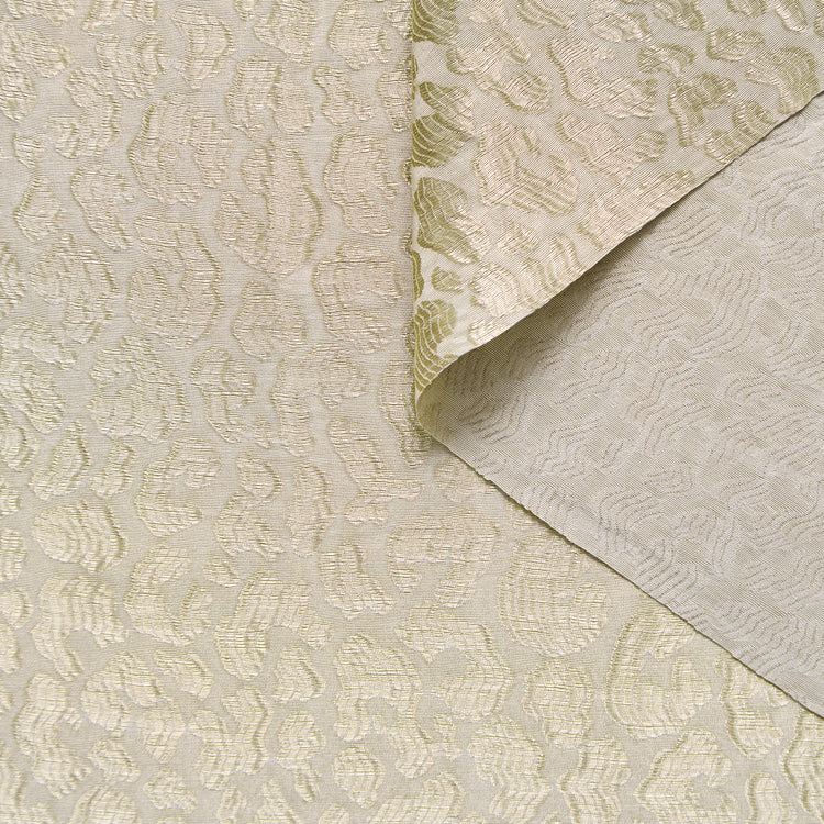 T25M12626 | Jacquard Léopard Lamé en Soie et Viscose - vue 1