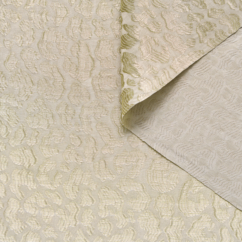 T25M12626 | Jacquard Léopard Lamé en Soie et Viscose