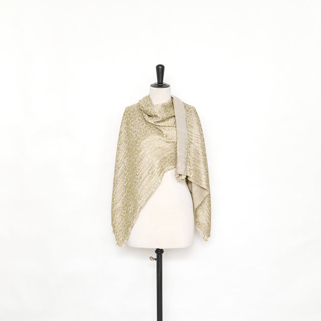 T25M12626 | Leopard Lamé Silk & Viscose Jacquard