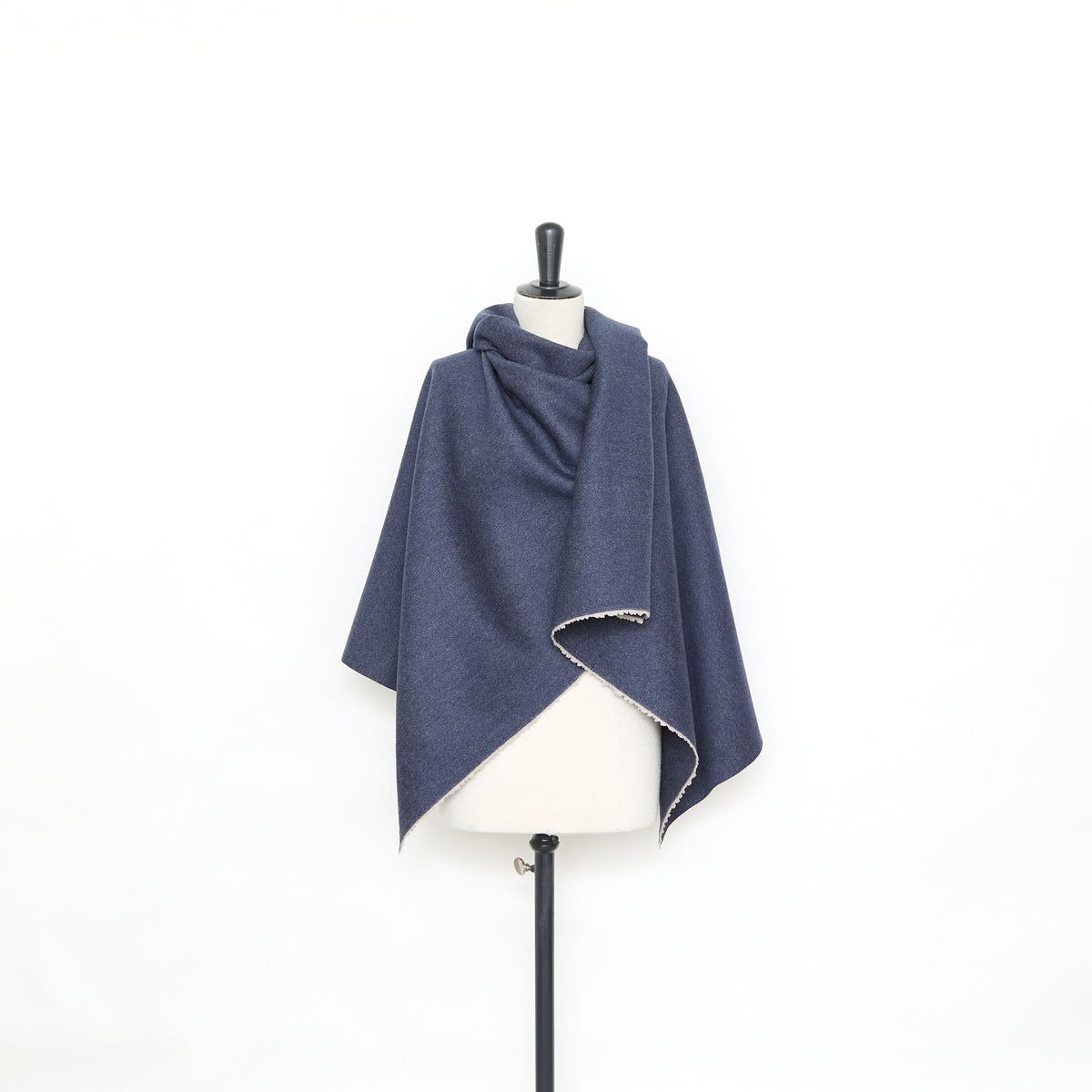 T25M12629 | Cachemire Double Face Effet Denim