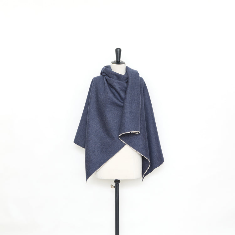 T25M12629 | Cachemire Double Face Effet Denim - vue 2
