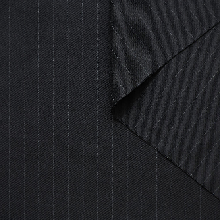 T25M12634 | Chalkstripe Wool Twill - view 1