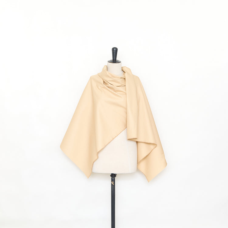 T25M12643 | Toile de Coton et Viscose à Rayures Ton sur Ton - vue 2