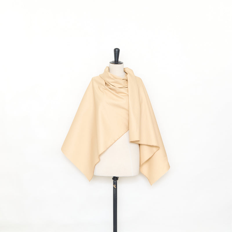 T25M12643 | Toile de Coton et Viscose à Rayures Ton sur Ton